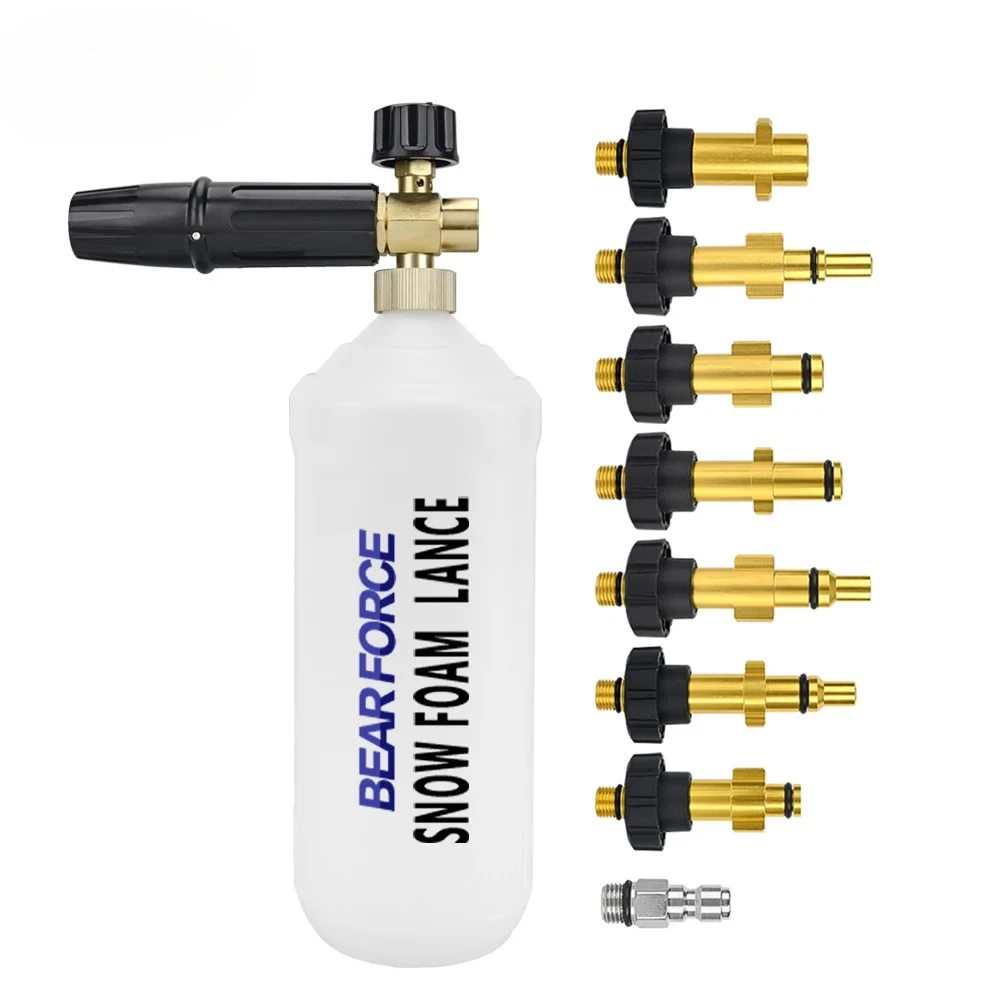 High Pressure Soap Foamer Snow Foam Lance Foam Cannon Foam Gun Nozzle Car Clean Foam Wash Foam Generator for Karcher Car Washer
High Pressure Soap Foamer Snow Foam Lance Foam Cannon Foam Gun Nozzle Car Clean Foam Wash Foam Generator for Karcher Car Washer