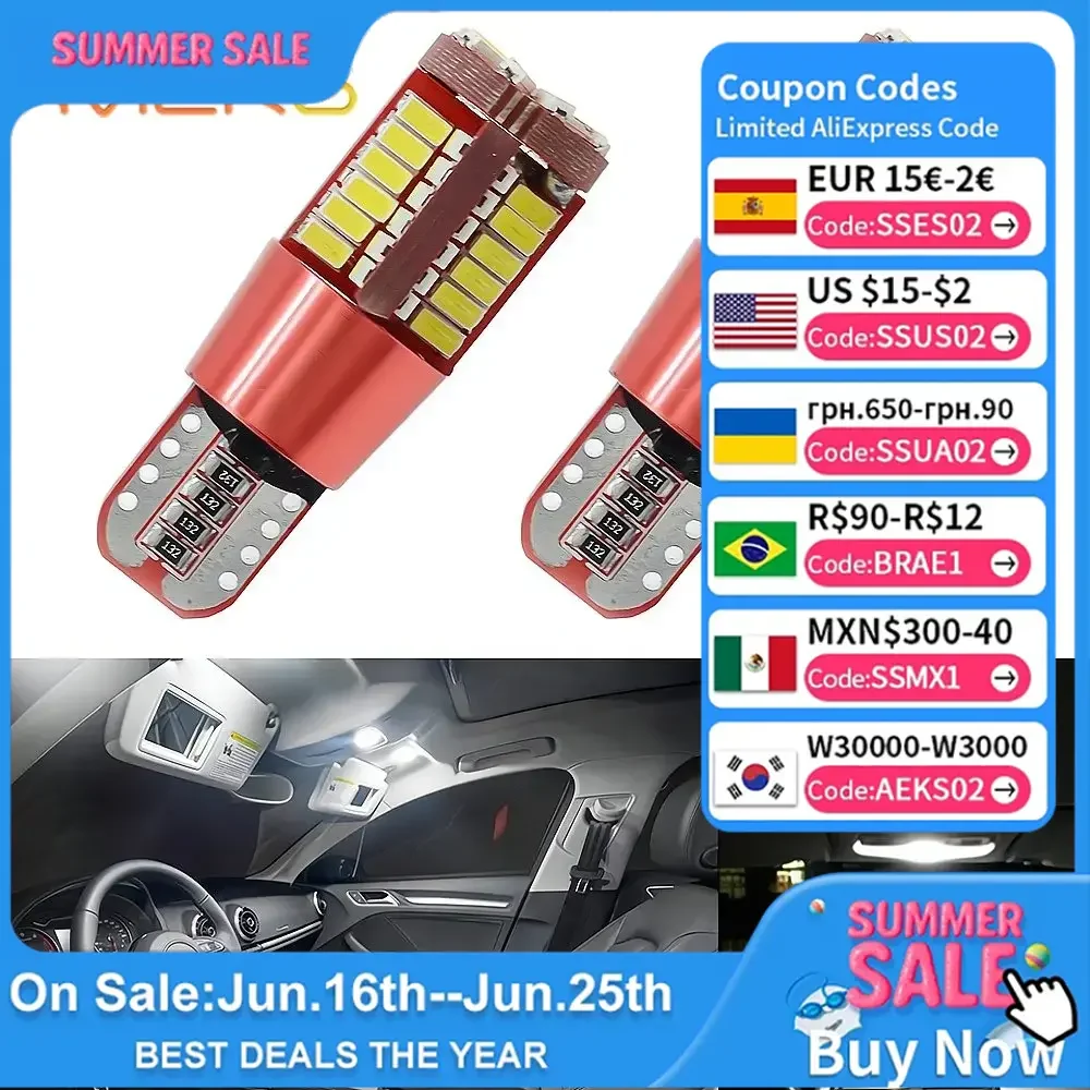 2PCS T10 4014 57LED Auto Turn Signal License Plate Lights Trunk Lamp CANBUS Wedge Marker Bulb Car Clearance Green Red White Pink
2PCS T10 4014 57LED Auto Turn Signal License Plate Lights Trunk Lamp CANBUS Wedge Marker Bulb Car Clearance Green Red White Pink
