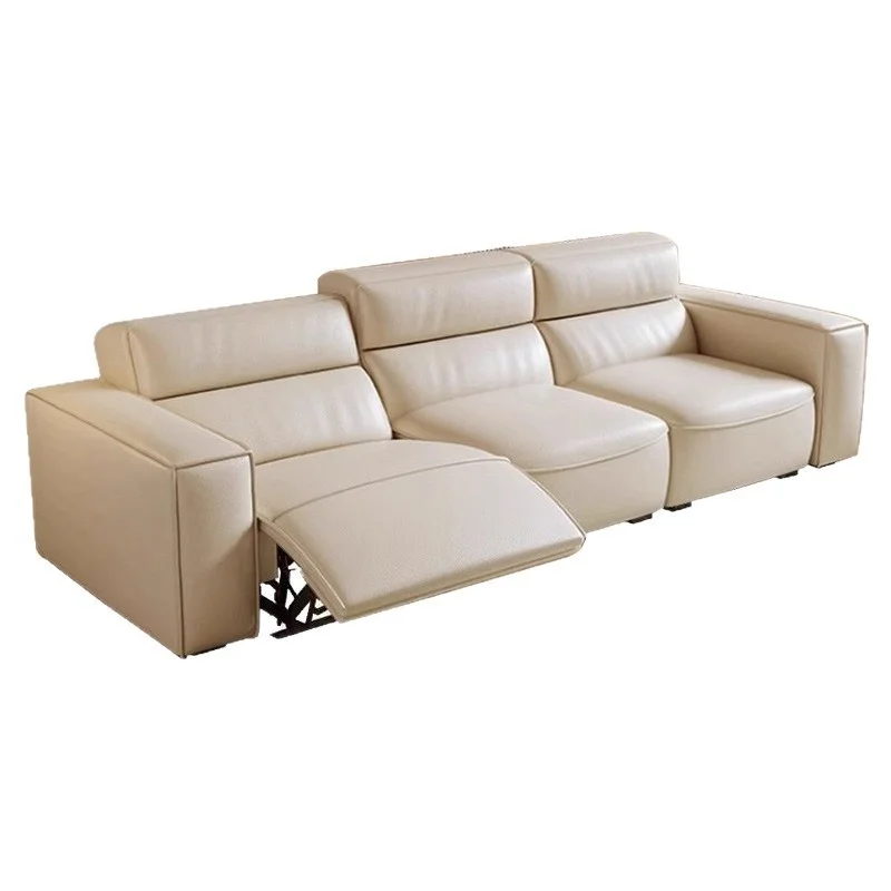 # Electric Leather Sofa Living Room Adjustable Retractable Zero-Backrest Three-Seater Small Apartment Functional Sponge Filled
# Electric Leather Sofa Living Room Adjustable Retractable Zero-Backrest Three-Seater Small Apartment Functional Sponge Filled