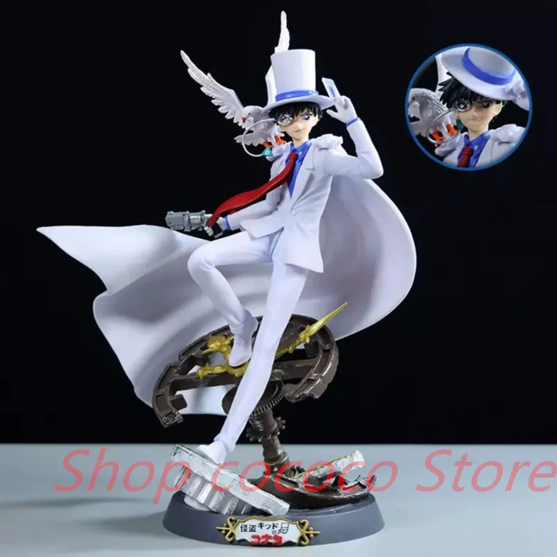 Detective Conan KID Kaitou Kiddo With Replaceable Head PVC Figure Collection Toy Decorative Model Doll
Detective Conan KID Kaitou Kiddo With Replaceable Head PVC Figure Collection Toy Decorative Model Doll