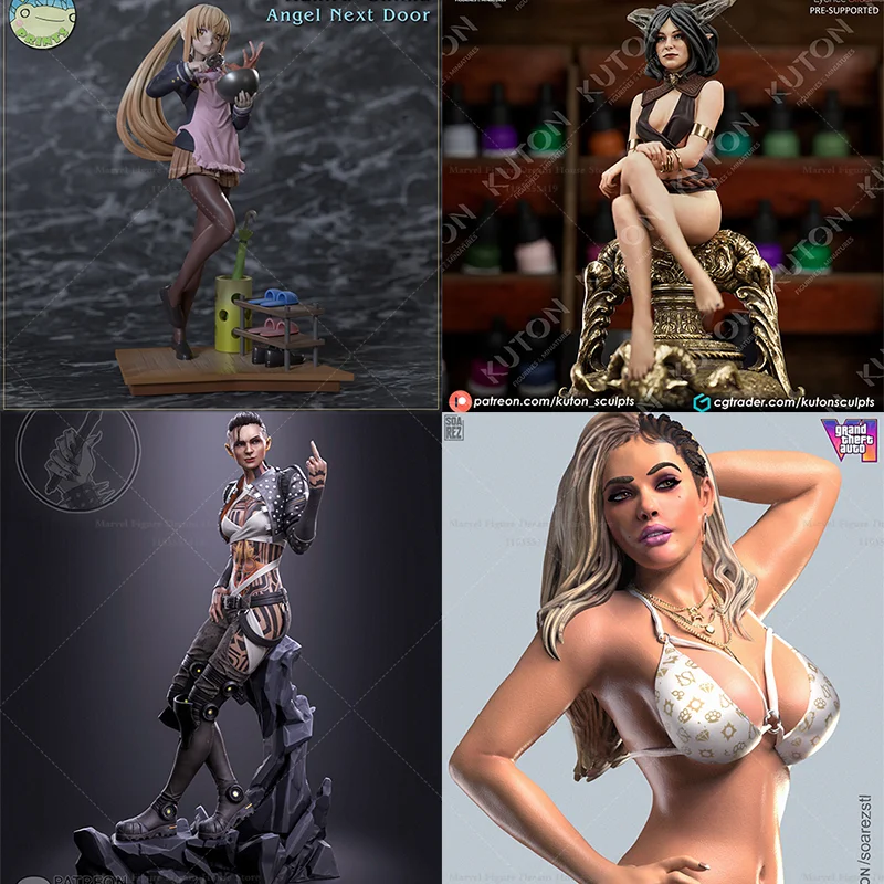 1/24 1/18 Scale Blonde Beach Beauty Jk Girl Demon Elves Tattoo Thug DIY Self-assembled GK 3D Resin Un-panited Doll White Model
1/24 1/18 Scale Blonde Beach Beauty Jk Girl Demon Elves Tattoo Thug DIY Self-assembled GK 3D Resin Un-panited Doll White Model