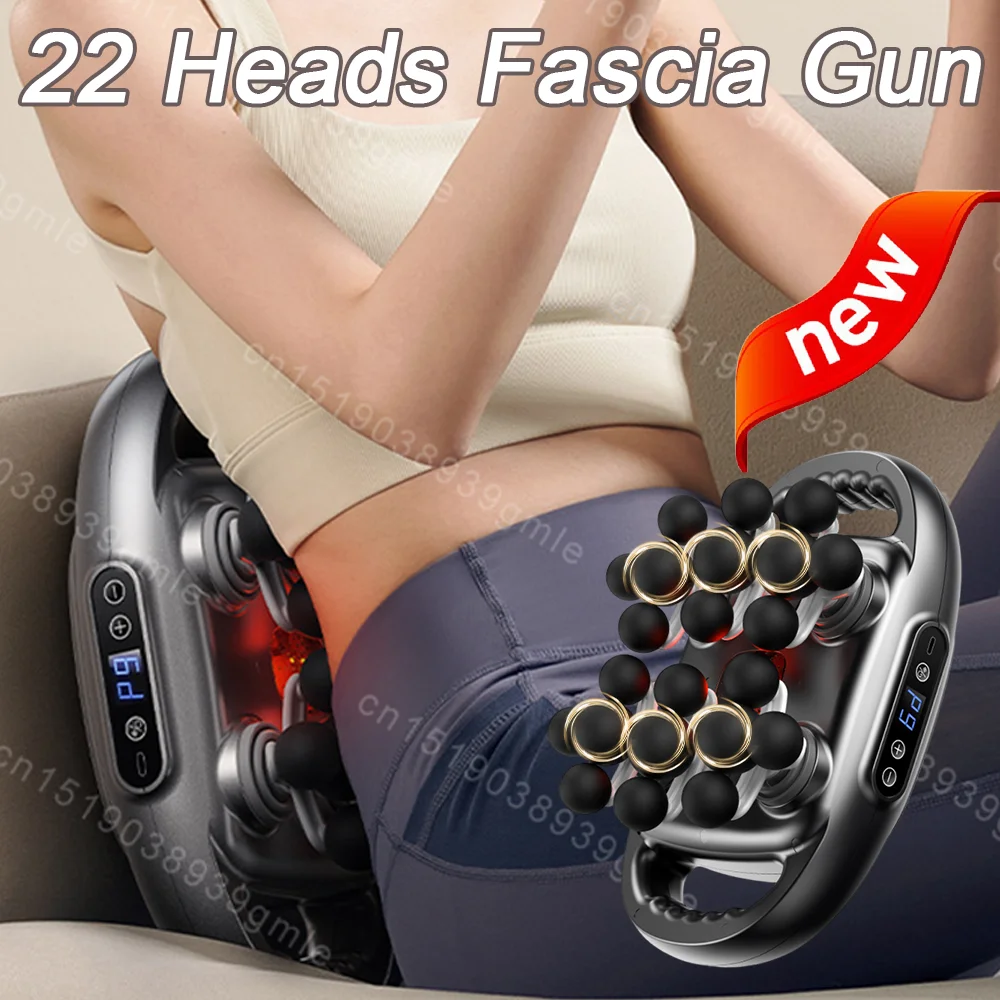 22-Head Fascia Gun High-Frequency Vibration Body Massage Gun Back and Waist Massager Neck Shoulder Massager Relieve Fatigue
22-Head Fascia Gun High-Frequency Vibration Body Massage Gun Back and Waist Massager Neck Shoulder Massager Relieve Fatigue