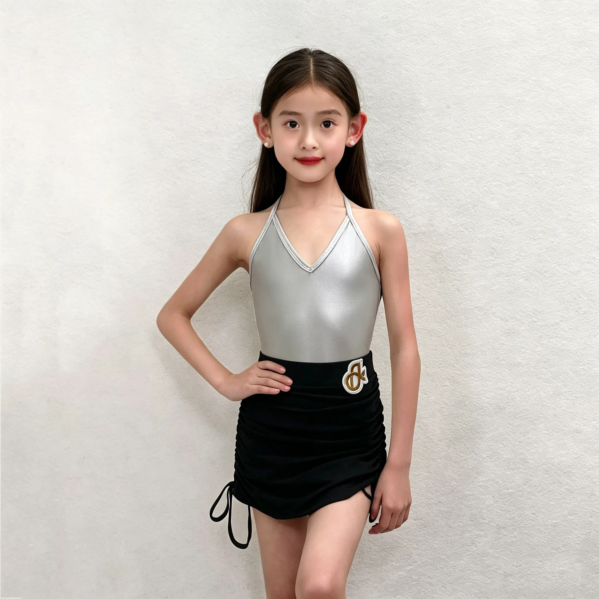 2026 New Latin Dance Competition Clothing For Girls Sling Tops Glare Skirts Suit Samba Salsa Dress Kids Latin Costumes XH4785
2026 New Latin Dance Competition Clothing For Girls Sling Tops Glare Skirts Suit Samba Salsa Dress Kids Latin Costumes XH4785