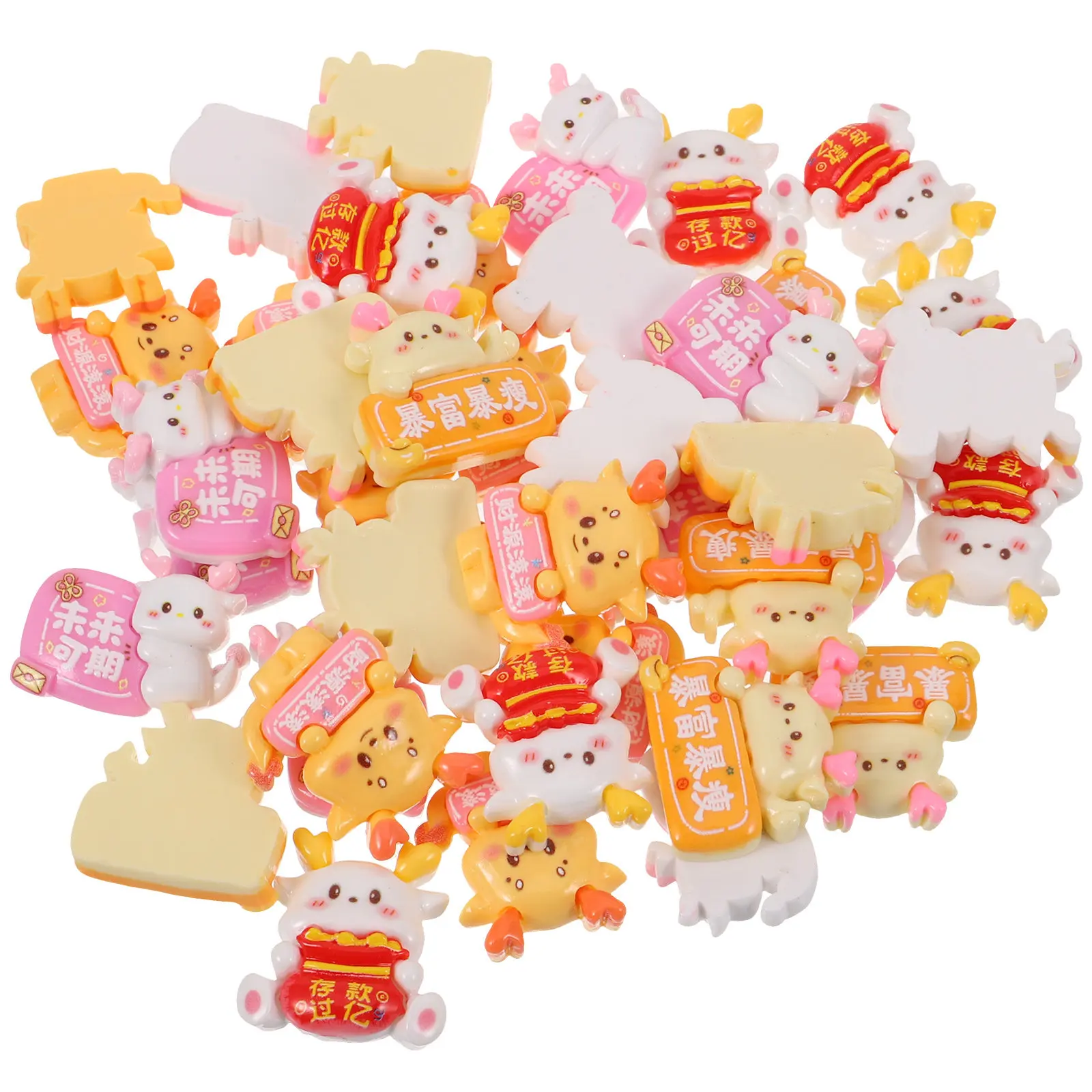 40Pcs Adorable Cartoon Dragon Resin Charms for DIY Hair Accessories Jewelry Crafting Phone Cover Decor Wedding Gift Packaging
40Pcs Adorable Cartoon Dragon Resin Charms for DIY Hair Accessories Jewelry Crafting Phone Cover Decor Wedding Gift Packaging