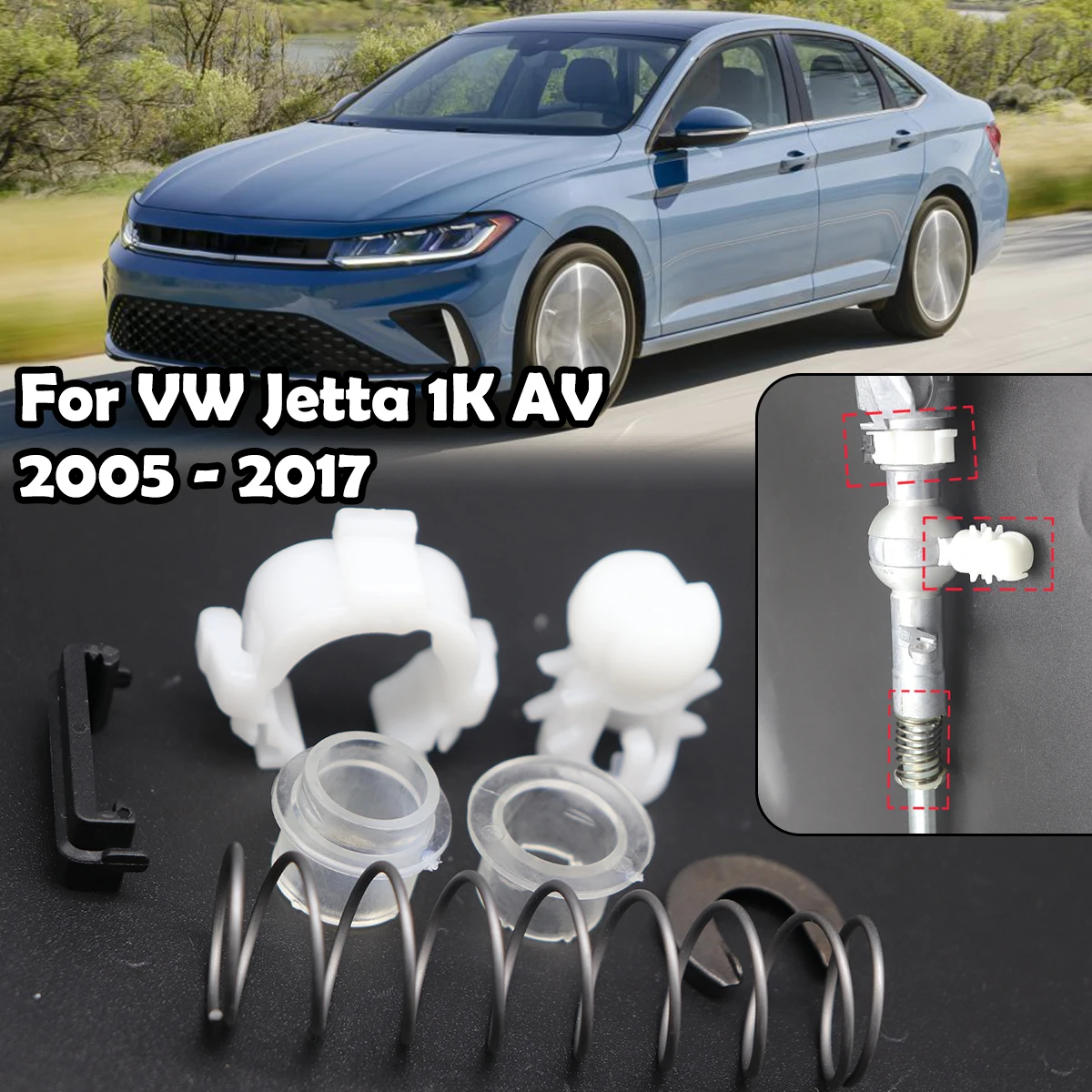 Gear Shifter Selector Lever Shaft Gear Stick Spring Bushing For VW Jetta 1K AV 2005 - 2017 Shift Issue Fix Linkage End Rebuild
Gear Shifter Selector Lever Shaft Gear Stick Spring Bushing For VW Jetta 1K AV 2005 - 2017 Shift Issue Fix Linkage End Rebuild