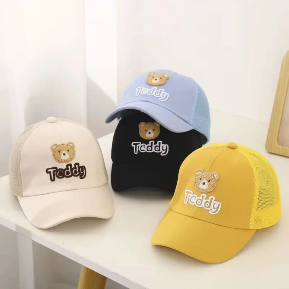 Embroidered Bear Kids Baseball Cap Mesh Design Adjustable Children Sunhat Solid Color Breathable Kids Headwear Daily Outdoor
Embroidered Bear Kids Baseball Cap Mesh Design Adjustable Children Sunhat Solid Color Breathable Kids Headwear Daily Outdoor