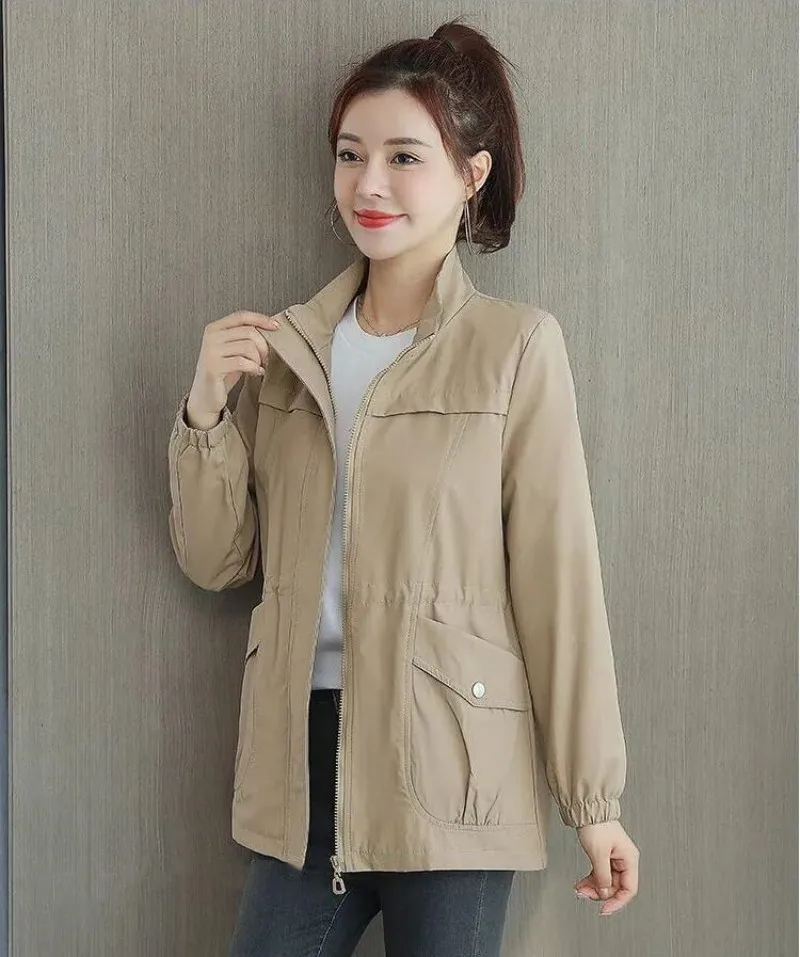 Fashion Women Double Layer Windbreaker Autumn Casual Slim Coat Fashion Plus Size 4Xl Stand-Up Collar Ladies Jacket
Fashion Women Double Layer Windbreaker Autumn Casual Slim Coat Fashion Plus Size 4Xl Stand-Up Collar Ladies Jacket