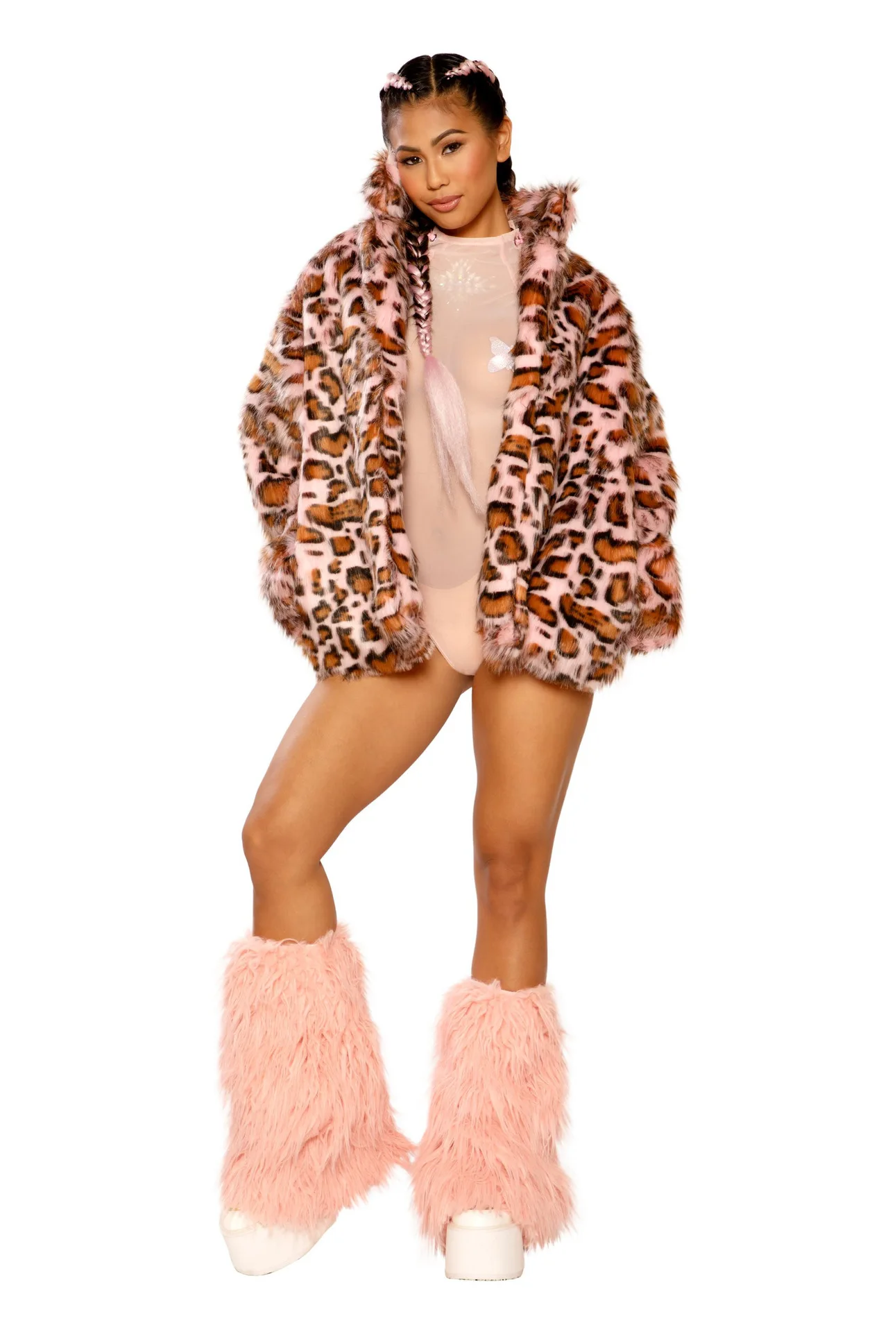Imitation Fur Leopard Print European and American Women's Clothing Long Coat Jacket Factory Direct Sales
Imitation Fur Leopard Print European and American Women's Clothing Long Coat Jacket Factory Direct Sales