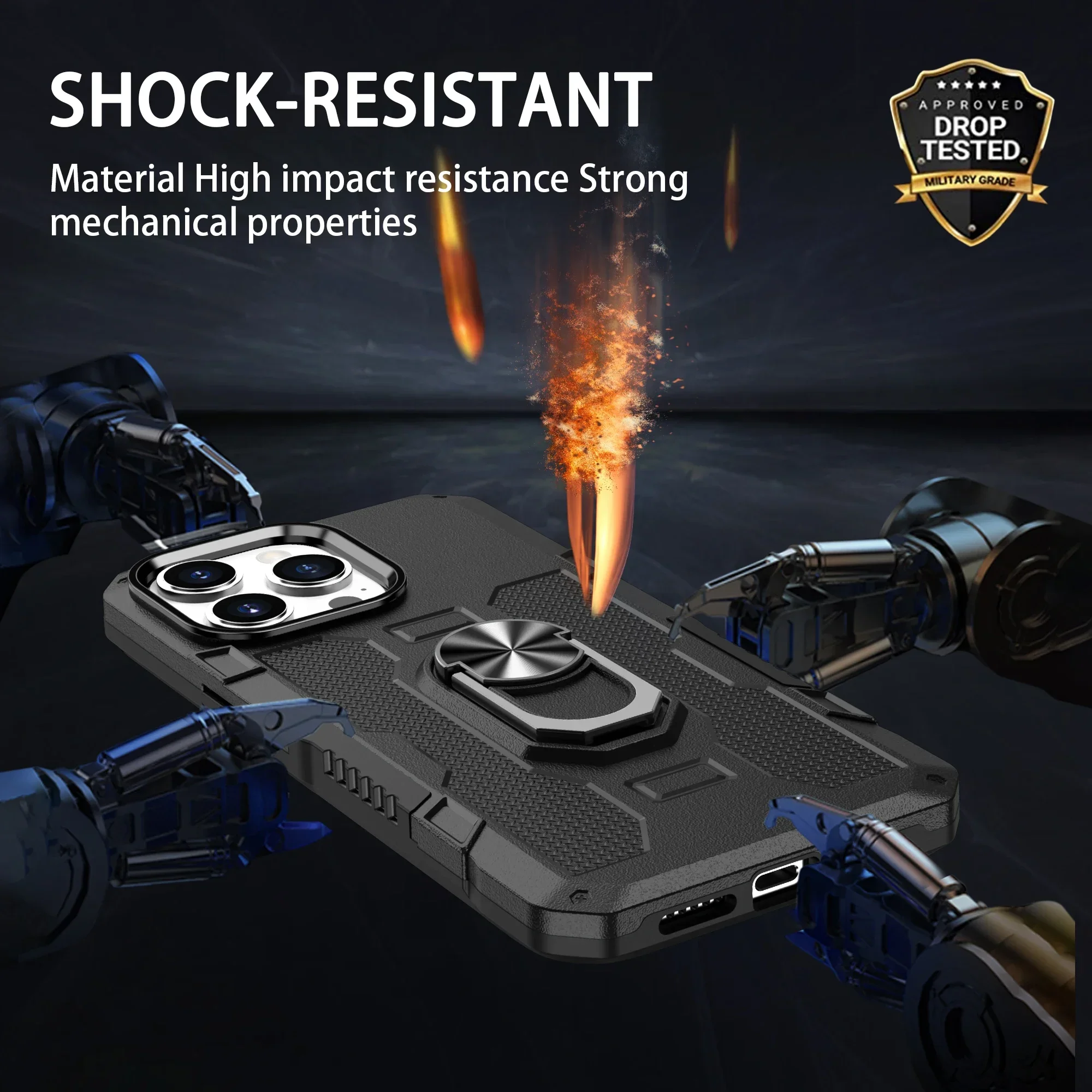 Противоударный защитный чехол для телефона с подставкой для IPhone 16 15 Plus Pro Max, автомобильная магнитная функция, сверхмощная броня OTT-BOX, чехол-коробка
Противоударный защитный чехол для телефона с подставкой для IPhone 16 15 Plus Pro Max, автомобильная магнитная функция, сверхмощная броня OTT-BOX, чехол-коробка