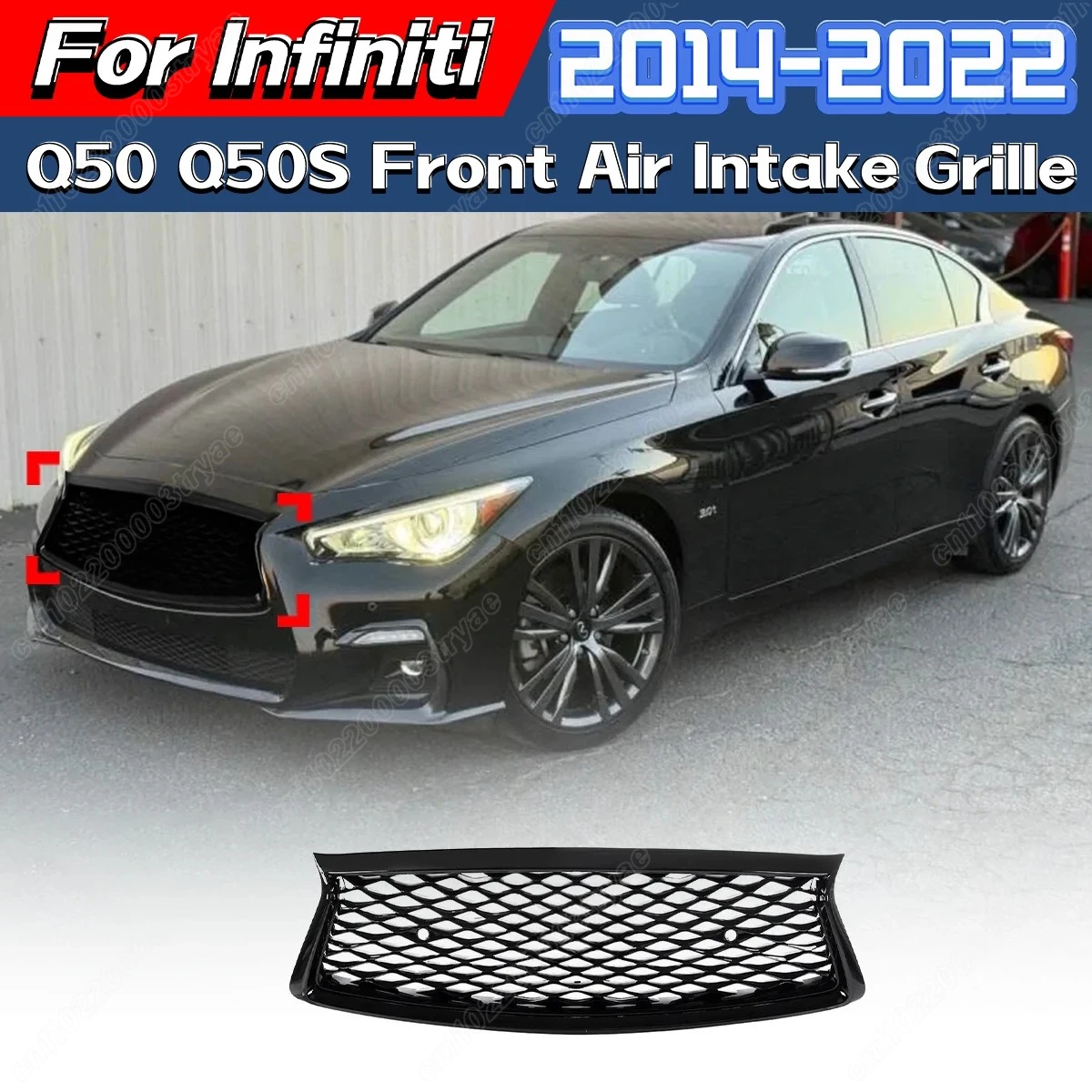 For Infiniti Q50 Q50S 2014 2015 2016 2017 / 2018 2019 2020 2021 2022 Front Bumper Grid Air Intake Grille Racing Modification Kit
For Infiniti Q50 Q50S 2014 2015 2016 2017 / 2018 2019 2020 2021 2022 Front Bumper Grid Air Intake Grille Racing Modification Kit