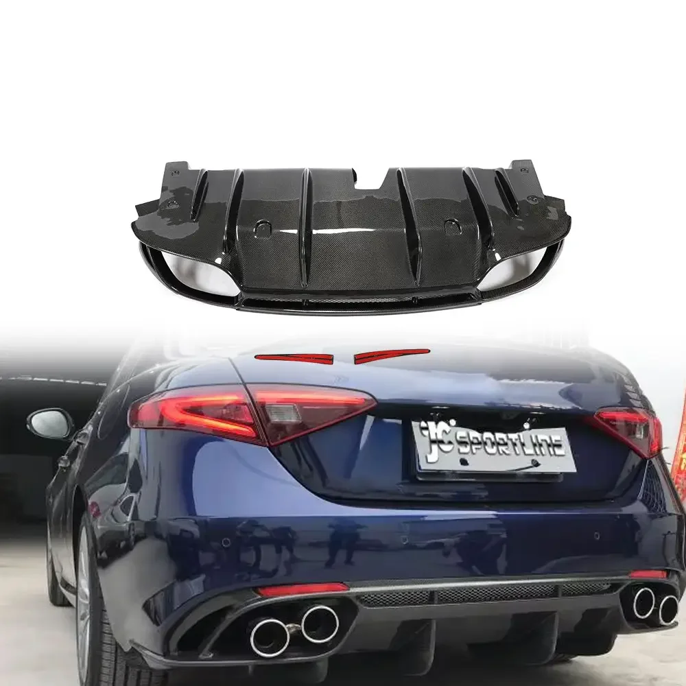 Suitable for Alfa Romeo Giulia 4-door 2017-2020 True carbon fiber rear bumper diffuser with exhaust tip
Suitable for Alfa Romeo Giulia 4-door 2017-2020 True carbon fiber rear bumper diffuser with exhaust tip