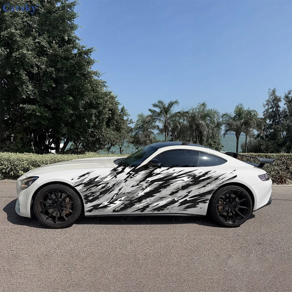 2Pcs Black and White Lightning Stripes Car Body Side Stickers, Automotive Door Side Graphics for Cars, Car Decoration Accessory
2Pcs Black and White Lightning Stripes Car Body Side Stickers, Automotive Door Side Graphics for Cars, Car Decoration Accessory