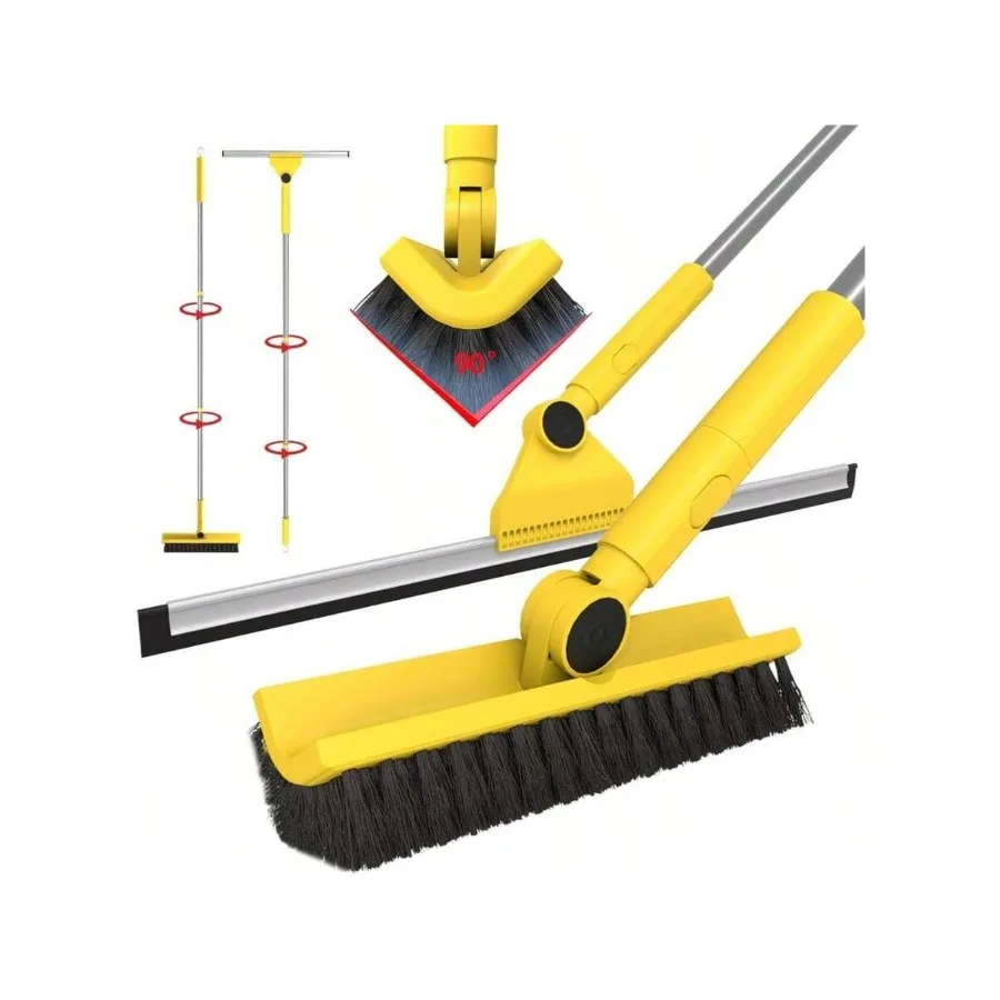 Multi - Purpose V - Shaped Grout Brush With 16.9 Floor Squeegee Set, Long Handle Floor Scrub Brush Cleaning Bathroom Tile Corne
Multi - Purpose V - Shaped Grout Brush With 16.9 Floor Squeegee Set, Long Handle Floor Scrub Brush Cleaning Bathroom Tile Corne