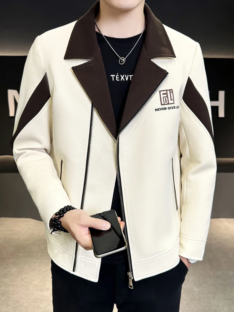 Мужская приталенная куртка, осень-зима, элитная сенсация, корейский костюм с воротником в клетку, модная ветровка ort длины
Мужская приталенная куртка, осень-зима, элитная сенсация, корейский костюм с воротником в клетку, модная ветровка ort длины