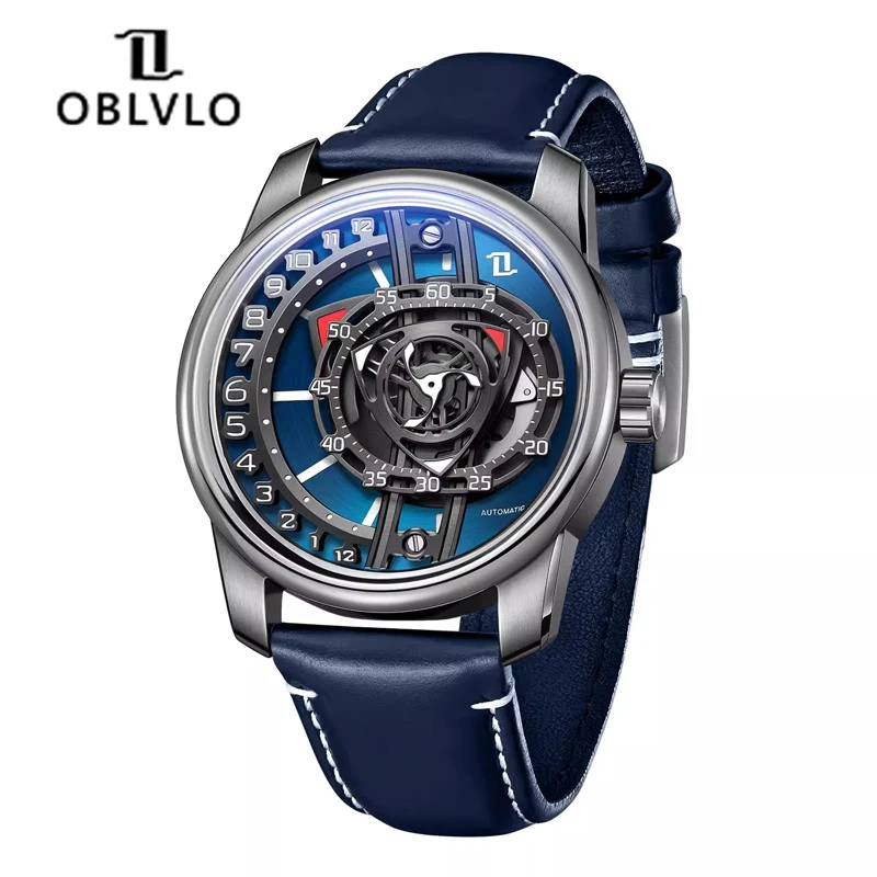 OBLVLO Original Curvature Engine Automatic Mechanical Watch Men Super Luminous Watches Sapphire Glass Waterproof Clock
OBLVLO Original Curvature Engine Automatic Mechanical Watch Men Super Luminous Watches Sapphire Glass Waterproof Clock