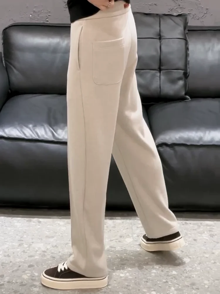 High Quali Casual Pants for Men New Sle Busin Cool Straight Leg ket Water Waed mid Waist Tie Rope Autumn Winter
High Quali Casual Pants for Men New Sle Busin Cool Straight Leg ket Water Waed mid Waist Tie Rope Autumn Winter