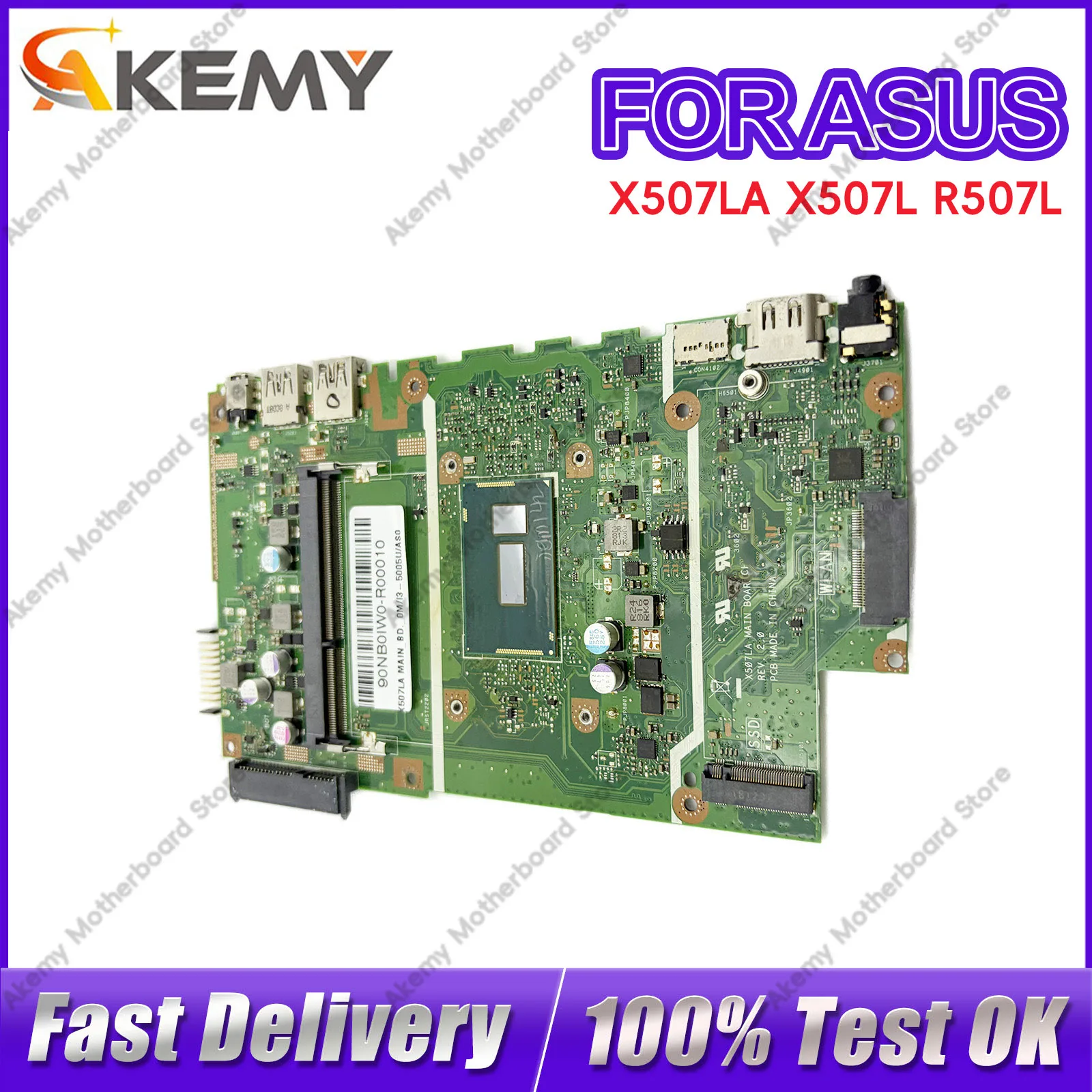 X507L X507LA Laptop Motherboard For ASUS VivoBook F507L A507L X507LA R507L Notebook Mainboard W/ I3 I5 I7 CPU tests OK fast ship
X507L X507LA Laptop Motherboard For ASUS VivoBook F507L A507L X507LA R507L Notebook Mainboard W/ I3 I5 I7 CPU tests OK fast ship