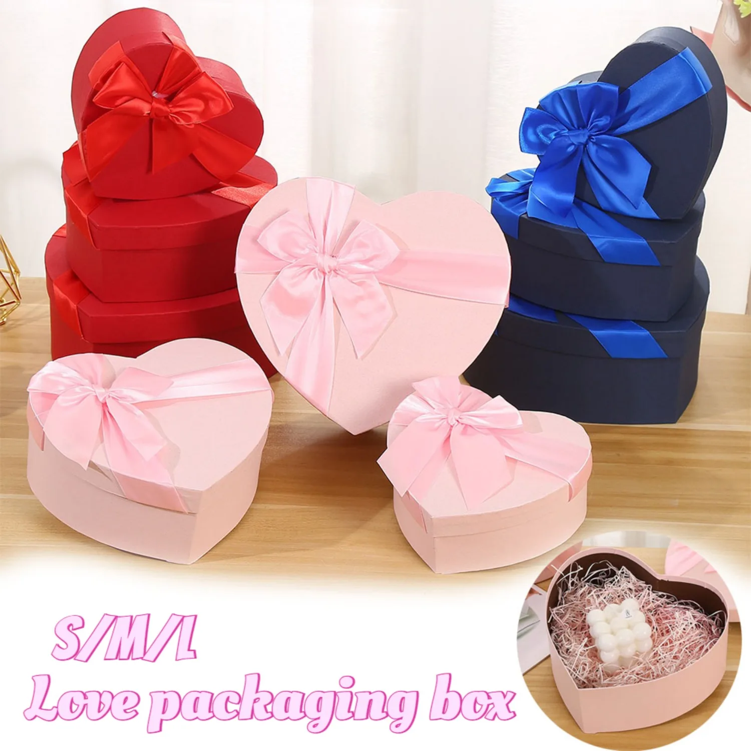 1/3PCS Heart Shaped Gift Box Valentine's Day Flower Gift Boxes for Wedding Bridal Shower Mothers Day Gifts Bonbons Verpakking
1/3PCS Heart Shaped Gift Box Valentine's Day Flower Gift Boxes for Wedding Bridal Shower Mothers Day Gifts Bonbons Verpakking