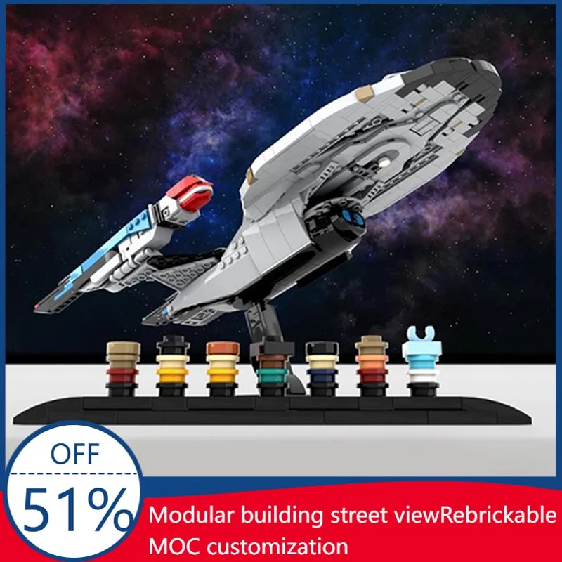 1050pcs Sci Fi Space Ship Uss Enterprise Model Custom Building Blocks Diy Assembly Educational Toy Collection Display Birthday
1050pcs Sci Fi Space Ship Uss Enterprise Model Custom Building Blocks Diy Assembly Educational Toy Collection Display Birthday