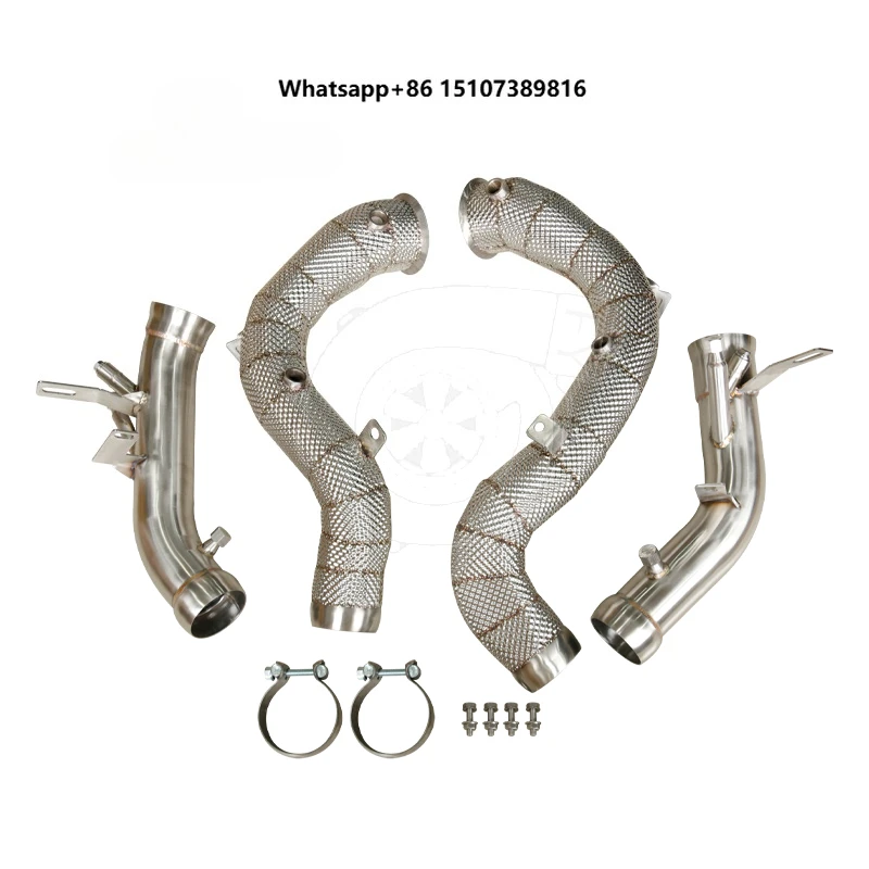 Exhaust Downpipe for E63 E63S M177 2020+ with OPF Fit GT63 4 Door EURO with Heat Shield
Exhaust Downpipe for E63 E63S M177 2020+ with OPF Fit GT63 4 Door EURO with Heat Shield