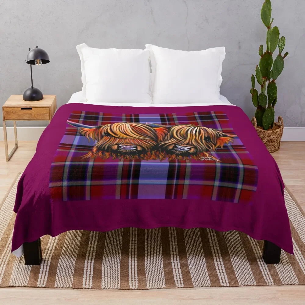HiGHLaND CoW PRiNT ' PaLS oN TaRTaN ' BY SHiRLeY MacARTHuR Throw Blanket Spring Fall Cozy Throw Blanket for Couch
HiGHLaND CoW PRiNT ' PaLS oN TaRTaN ' BY SHiRLeY MacARTHuR Throw Blanket Spring Fall Cozy Throw Blanket for Couch