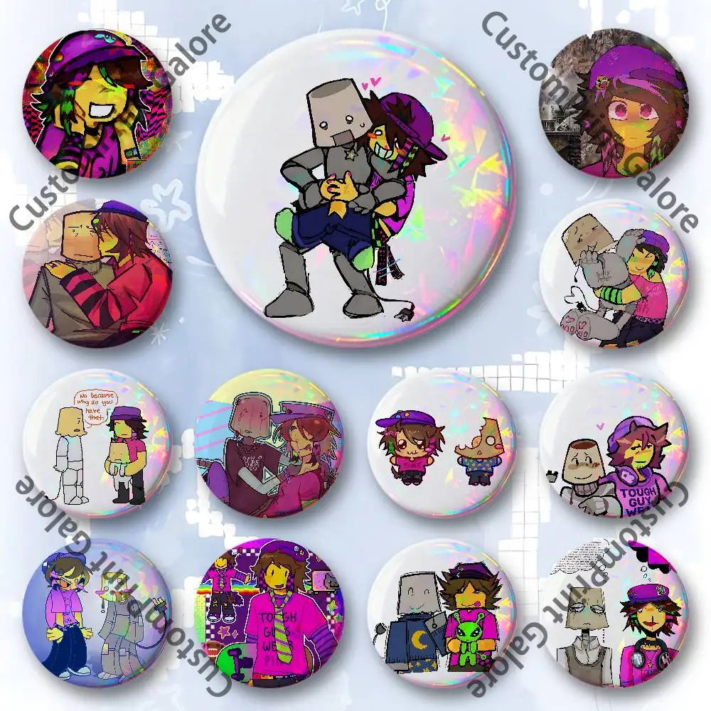 Skaterlight Infected Lampert Customizable Badge Tinplate Brooch Laser Film Lapel Pin for Decoration Party Small Gifts
Skaterlight Infected Lampert Customizable Badge Tinplate Brooch Laser Film Lapel Pin for Decoration Party Small Gifts