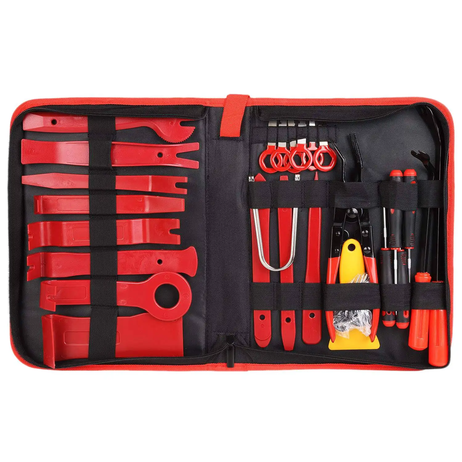 39PCS Car Trim Removal Tool Upholstery Repair Kit Car Panel Tool Radio Removal Tool Kit for Dash Center Console
39PCS Car Trim Removal Tool Upholstery Repair Kit Car Panel Tool Radio Removal Tool Kit for Dash Center Console