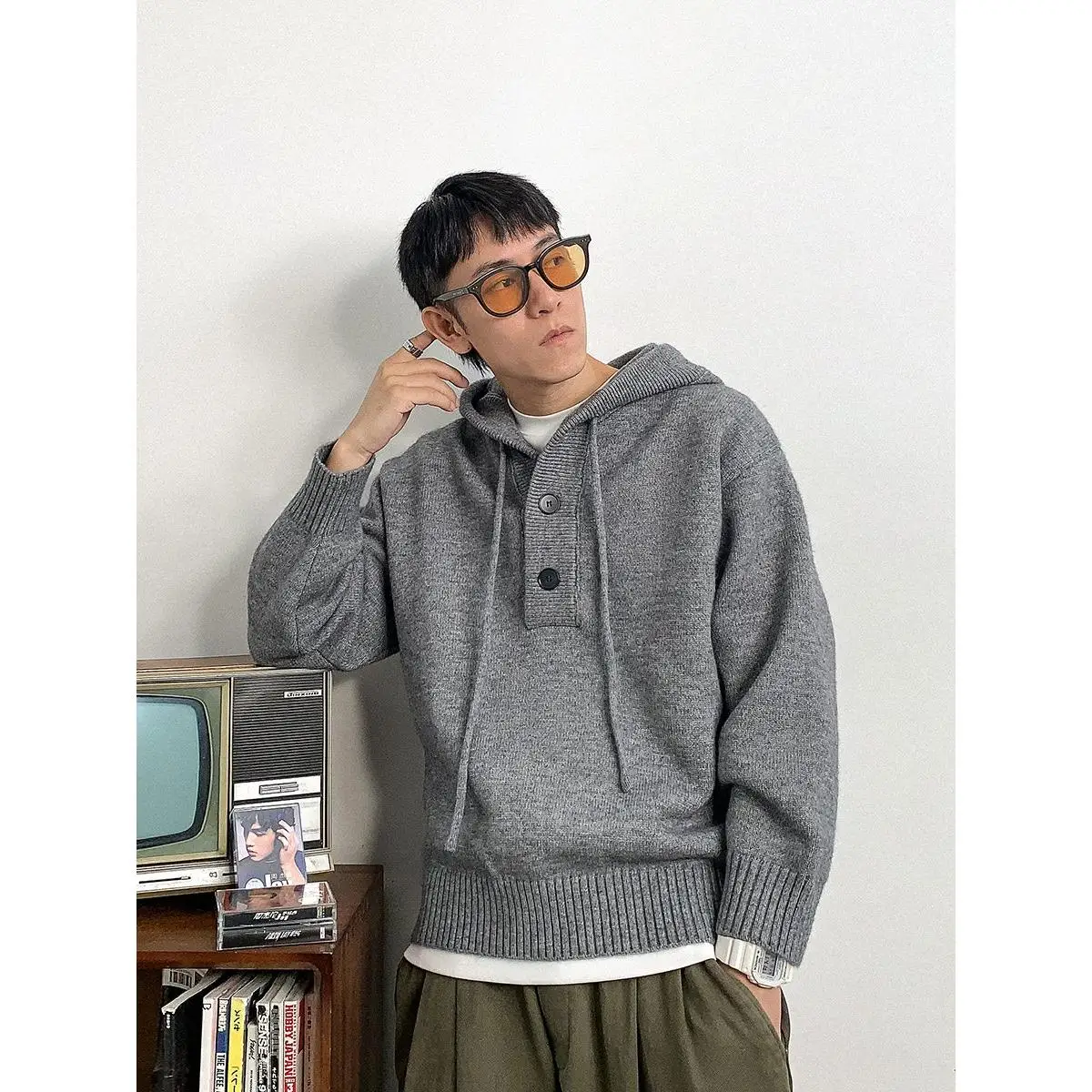 Толстовка с капюшоном American Sle Heavyweight ey, осенне-зимняя повседневная свободная вязаная верхняя одежда высокого класса
Толстовка с капюшоном American Sle Heavyweight ey, осенне-зимняя повседневная свободная вязаная верхняя одежда высокого класса