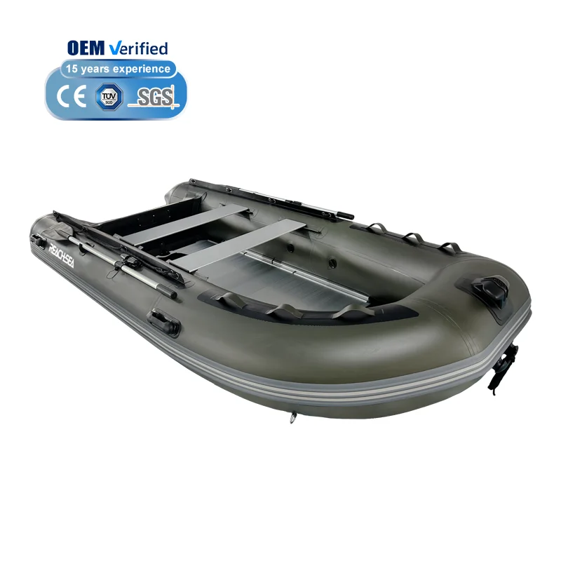 REACH-SEA Most Popular Inflatable Fishing Boat Aluminium Floor Rowing Boat Inflatable Boat for Sport Fishing Entertainment
REACH-SEA Most Popular Inflatable Fishing Boat Aluminium Floor Rowing Boat Inflatable Boat for Sport Fishing Entertainment