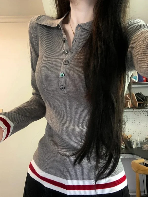 Retro Color Blo Striped Ne Knitted Sweater Women's Slim Fit Long Sve Inner Wear Base irt Commute Sle Korean V...
Retro Color Blo Striped Ne Knitted Sweater Women's Slim Fit Long Sve Inner Wear Base irt Commute Sle Korean V...