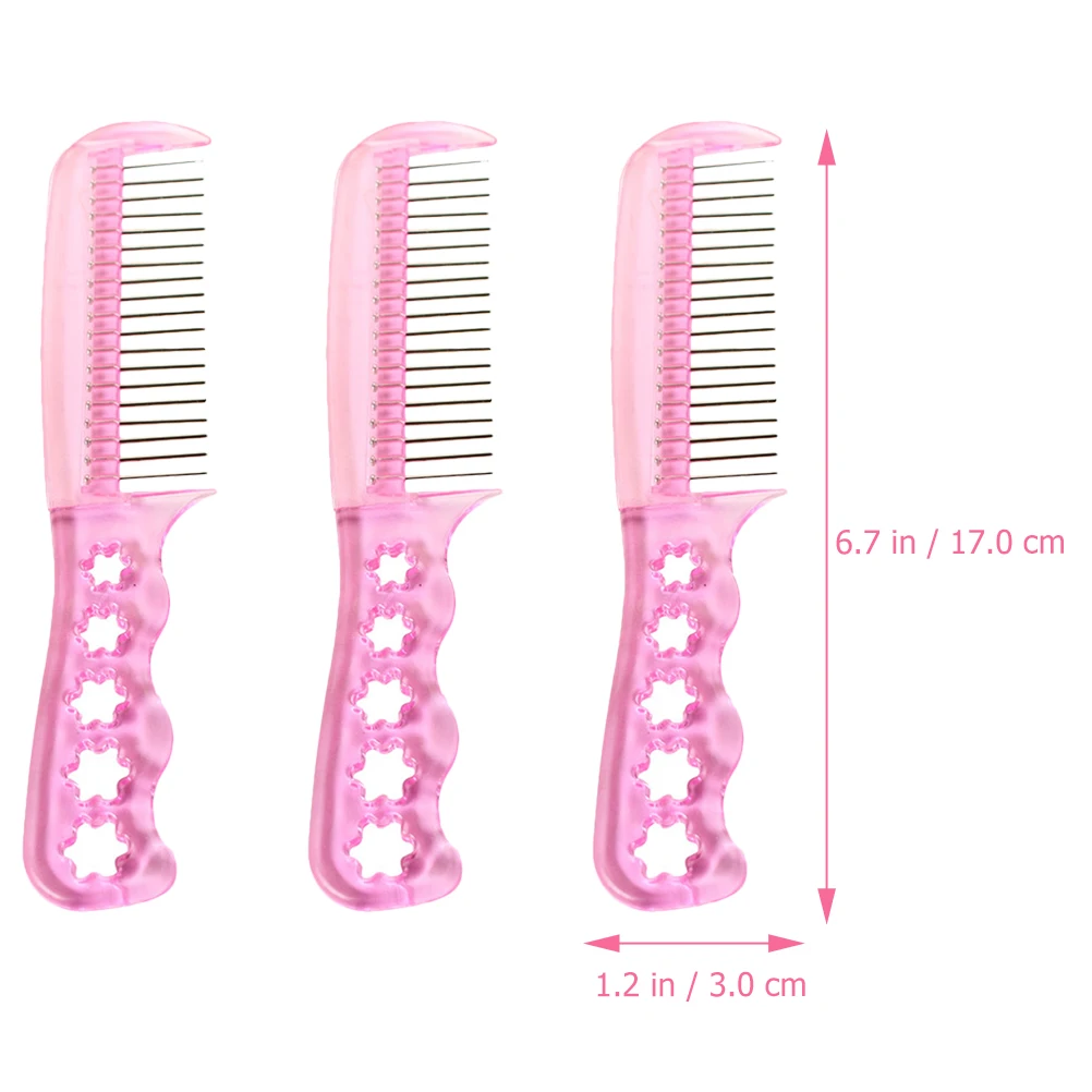 3pcs Brush Synthetic Wigs Hair Comb Portable Pink Steel Brushes Extensions Hairstyles Textures Salon Barb
3pcs Brush Synthetic Wigs Hair Comb Portable Pink Steel Brushes Extensions Hairstyles Textures Salon Barb