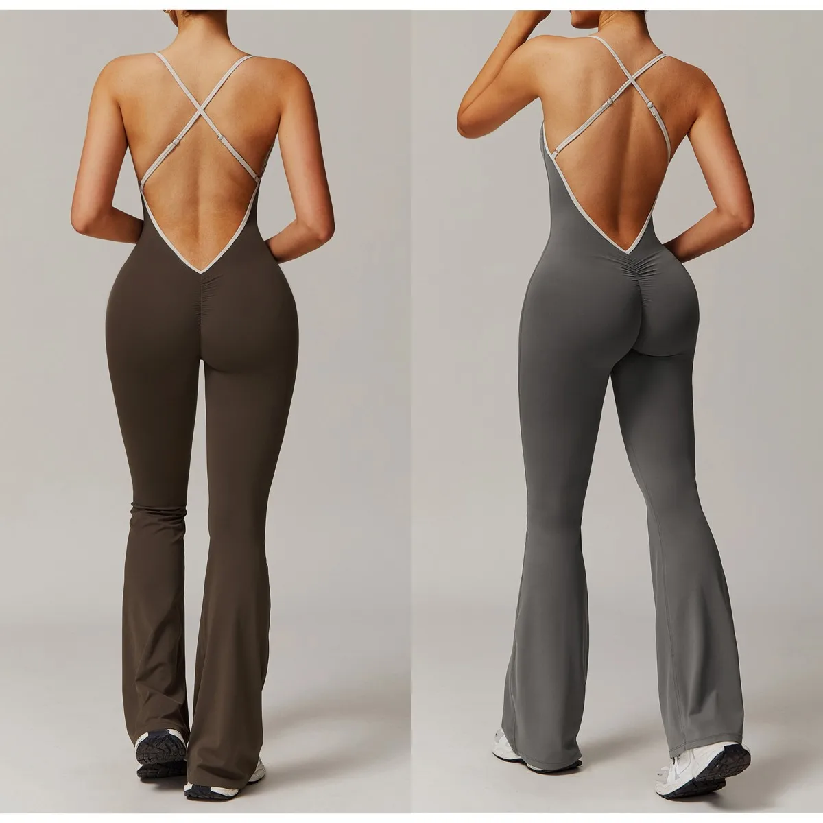 Seamless Yoga Jumpsuits Sports Fitness Pleated Peach Hip Backless Cross Back Yoga Onesie Workout Clothing Gym Tracksuit for Wome
Seamless Yoga Jumpsuits Sports Fitness Pleated Peach Hip Backless Cross Back Yoga Onesie Workout Clothing Gym Tracksuit for Wome