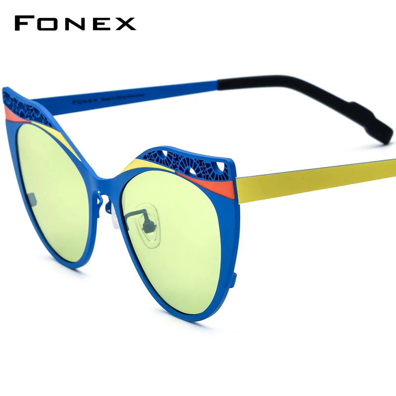 FONEX Pure Titanium Polarized Sunglasses Men 2024 New Colorful Retro Fashion Cat Eye Sun Glasses for Women UV400 Shades F85825T
FONEX Pure Titanium Polarized Sunglasses Men 2024 New Colorful Retro Fashion Cat Eye Sun Glasses for Women UV400 Shades F85825T