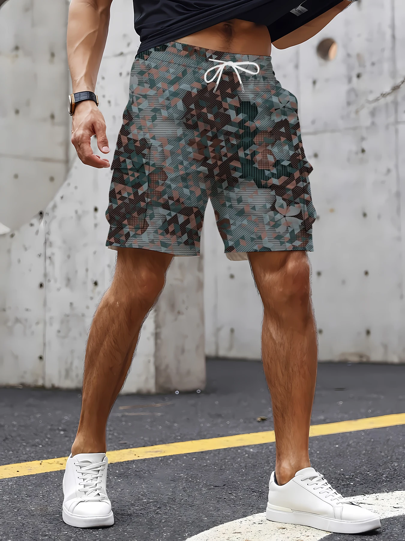 Men's Streetwear Graphic Printed Multi-Pocket Cargo Shorts Loose Fit Hip Hop Skateboard Trendy Casual Shorts
Men's Streetwear Graphic Printed Multi-Pocket Cargo Shorts Loose Fit Hip Hop Skateboard Trendy Casual Shorts