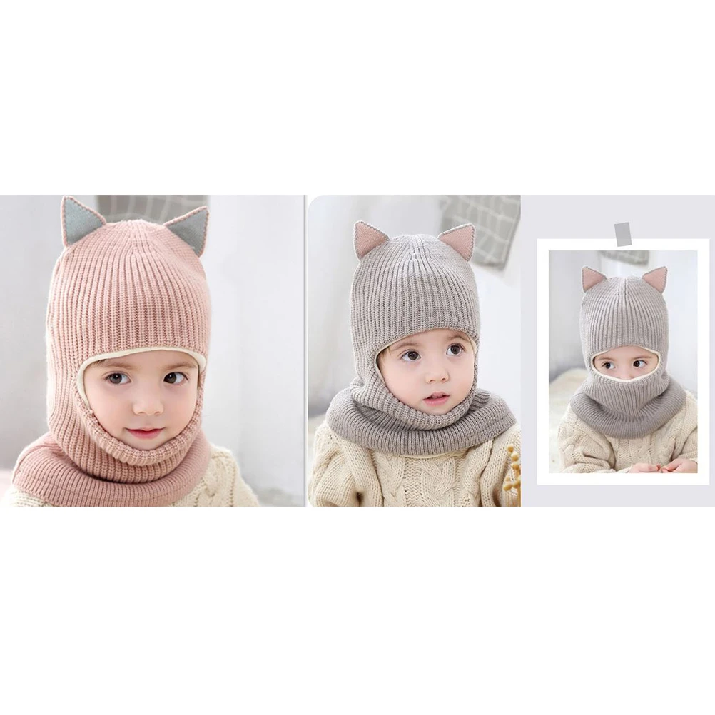 Autumn Winter Face Mask Windproof Hat With Scarf Warm Knitted Caps Wrap for -5 Years Old (Light Pink Free Size)
Autumn Winter Face Mask Windproof Hat With Scarf Warm Knitted Caps Wrap for -5 Years Old (Light Pink Free Size)