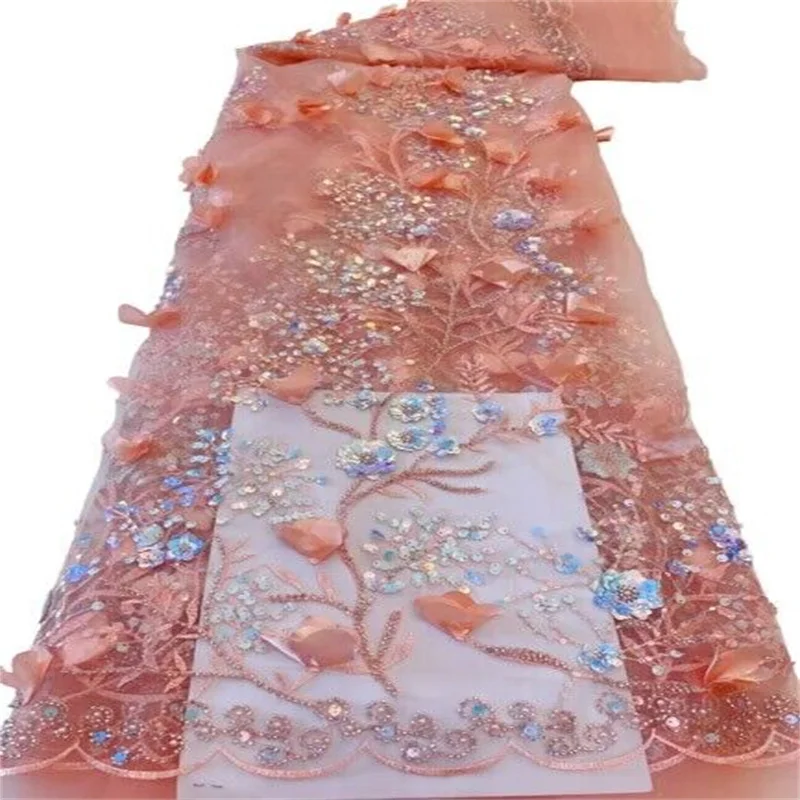 Nigerian Lace Fabric pink Organza Fabric Handmade Beadeds Mesh Fabric African Dress For Women Wedding Stage Skirt Fhx72
Nigerian Lace Fabric pink Organza Fabric Handmade Beadeds Mesh Fabric African Dress For Women Wedding Stage Skirt Fhx72