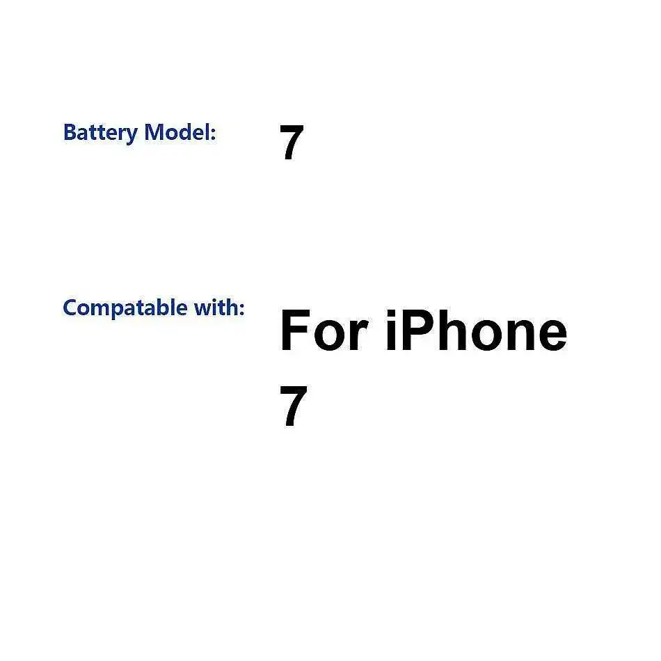 1960Mah For Apple Iphone 7 High Capacity Mobile Phone Battery
1960Mah For Apple Iphone 7 High Capacity Mobile Phone Battery