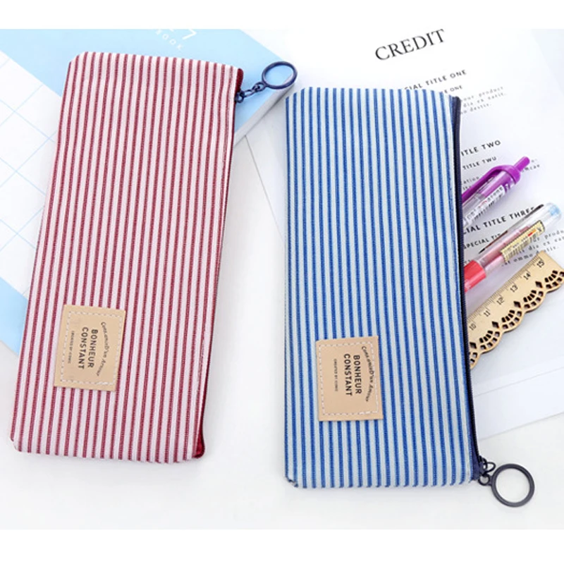 30Pcs Simple Stripes Canvas Pencil Bags Pen Case Stationery Storage Pencil Case School Kids Students Gift Stationery Pouch
30Pcs Simple Stripes Canvas Pencil Bags Pen Case Stationery Storage Pencil Case School Kids Students Gift Stationery Pouch
