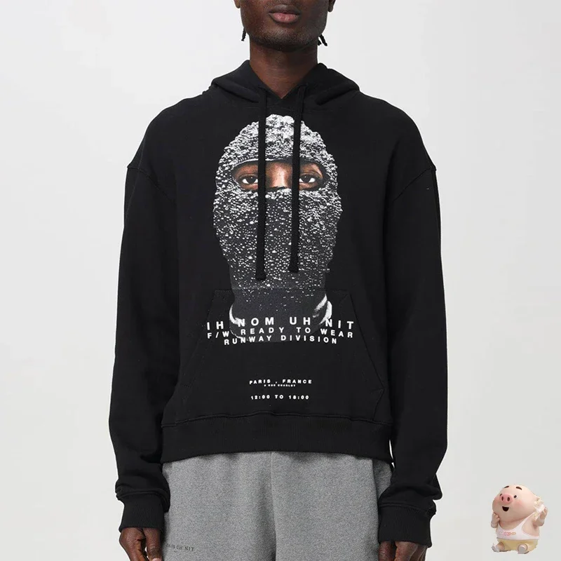 New Style Arrival Cream White Black IH NOM UH NIT PARIS Hoodie Men Women Mask Man Print Sweatshirts Pullovers
New Style Arrival Cream White Black IH NOM UH NIT PARIS Hoodie Men Women Mask Man Print Sweatshirts Pullovers