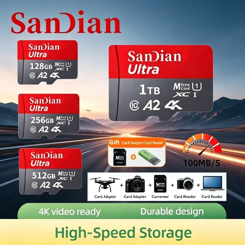 Original Class 10 High Speed Memory Card 128GB 256GB Micro TF SD Card Stable Working for Phone and Digital Camera
Original Class 10 High Speed Memory Card 128GB 256GB Micro TF SD Card Stable Working for Phone and Digital Camera
