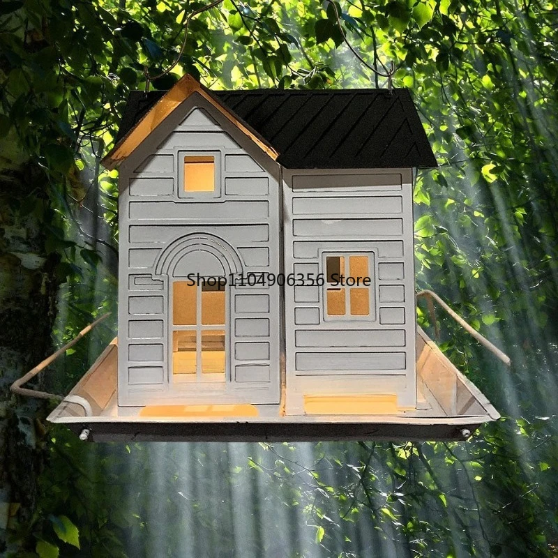 Outdoor smart solar energy creative bird cage bird feeder automatically bright during the day and automatically at night
Outdoor smart solar energy creative bird cage bird feeder automatically bright during the day and automatically at night