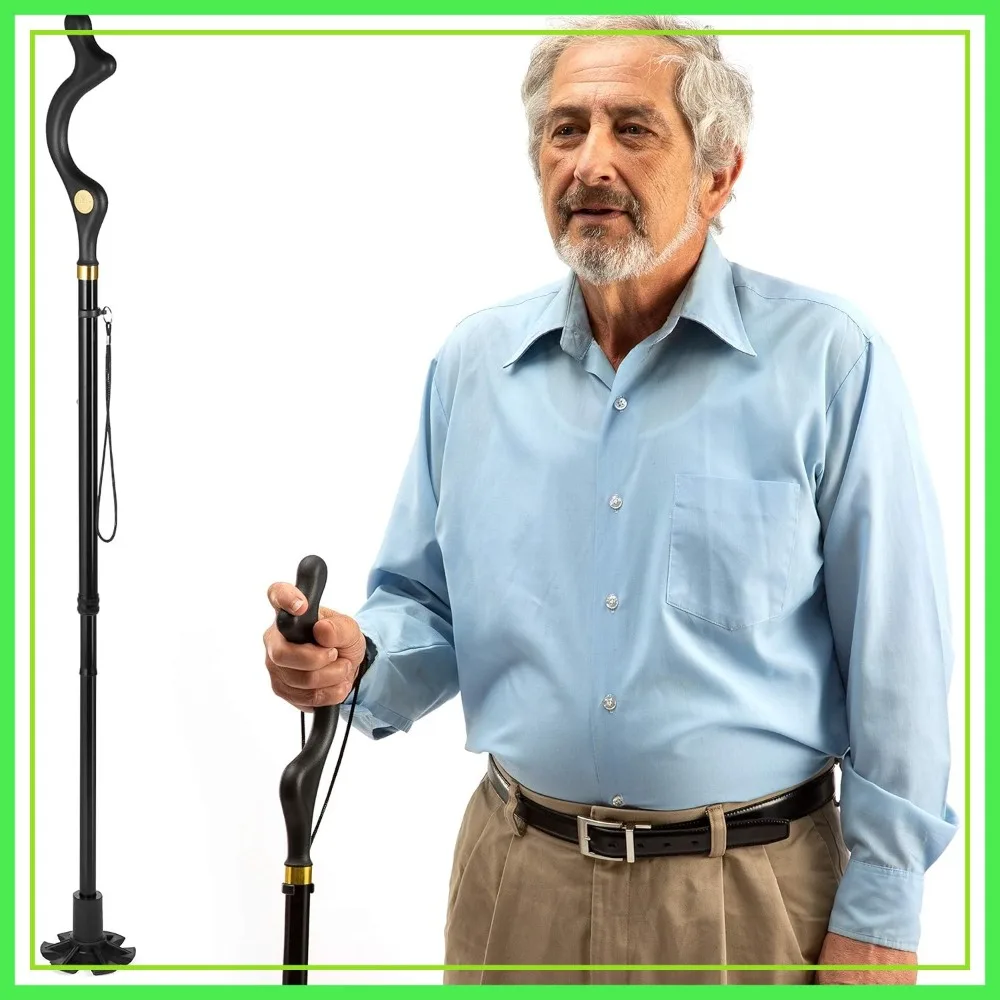 10 Adjustable Height Walking Cane - Self Standing, Folding, Portable, Collapsible, Comfortable
10 Adjustable Height Walking Cane - Self Standing, Folding, Portable, Collapsible, Comfortable