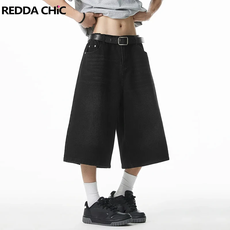 REDDACHiC Solid Black Denim Bermuda Pants 2000s Distressed Whiskers Wide Leg Frayed Low Rise Jean Shorts Acubi Women Streetwear
REDDACHiC Solid Black Denim Bermuda Pants 2000s Distressed Whiskers Wide Leg Frayed Low Rise Jean Shorts Acubi Women Streetwear