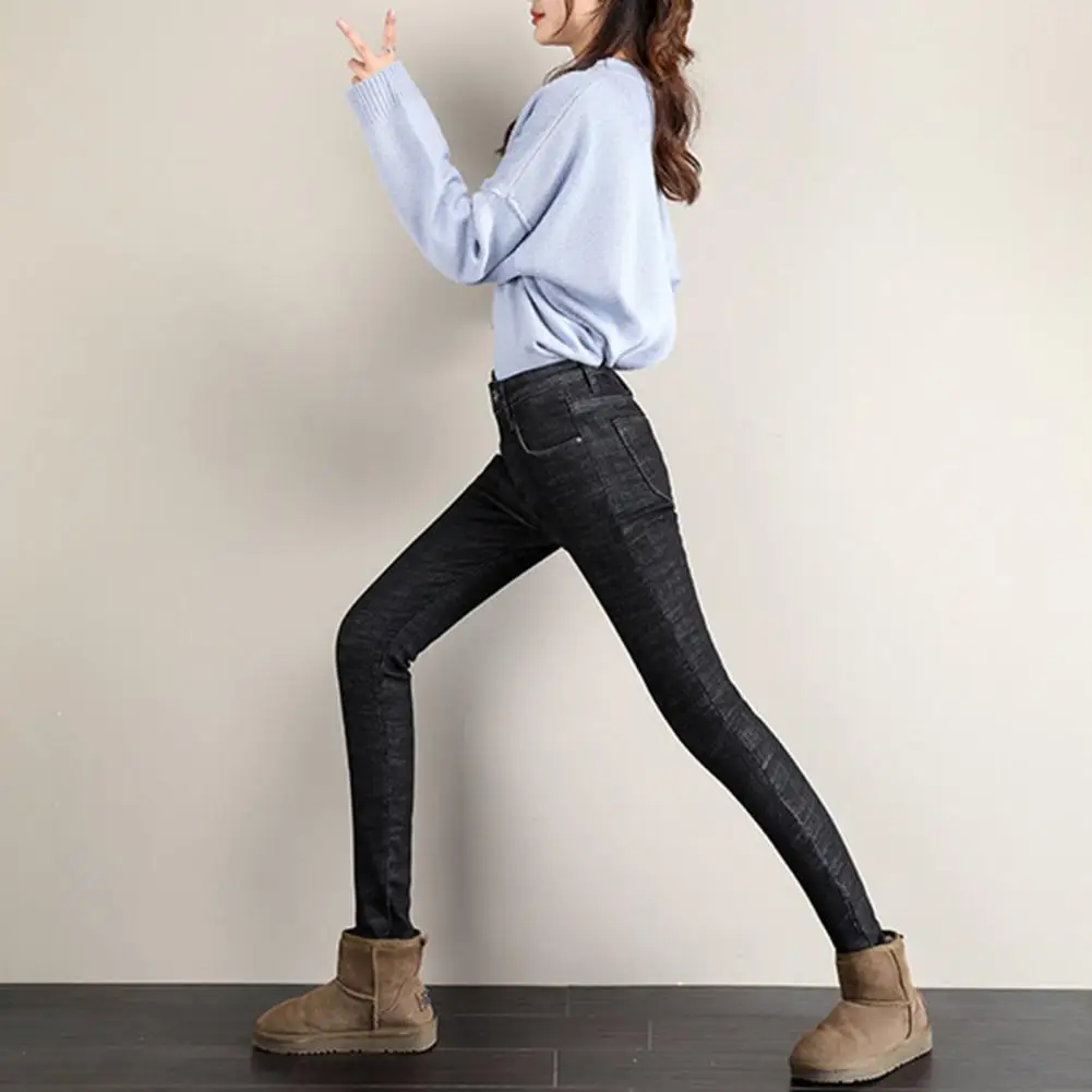 Fleece Lining Jeans Fleece Lining Pencil Jeans Cozy Winter Women's High Waist Fleece-lined Jeans Stylish Pencil Pants
Fleece Lining Jeans Fleece Lining Pencil Jeans Cozy Winter Women's High Waist Fleece-lined Jeans Stylish Pencil Pants