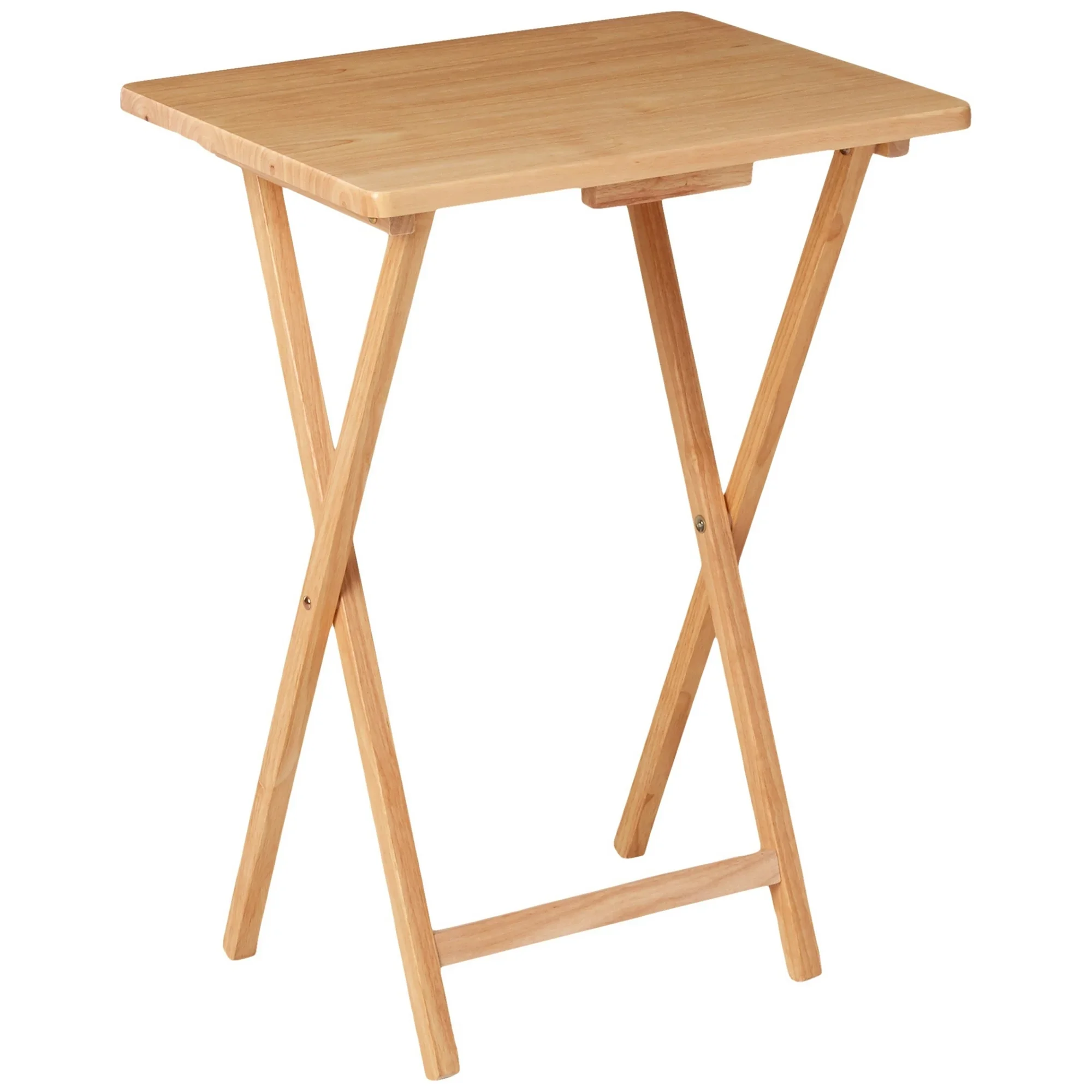 Folding TV Tray Table, Natural Rubberwood – Portable, Lightweight Indoor Side Table, 19” x 14.5” x 26”, 1-Piece
Folding TV Tray Table, Natural Rubberwood – Portable, Lightweight Indoor Side Table, 19” x 14.5” x 26”, 1-Piece