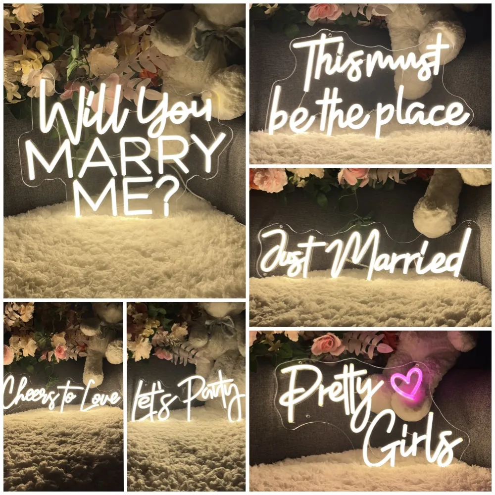 Just married Neon LED Sign Wedding Party Wall Hanging Decor Let's Party Neon Lights Wedding Bedroom Room Decoration Neon Signs
Just married Neon LED Sign Wedding Party Wall Hanging Decor Let's Party Neon Lights Wedding Bedroom Room Decoration Neon Signs
