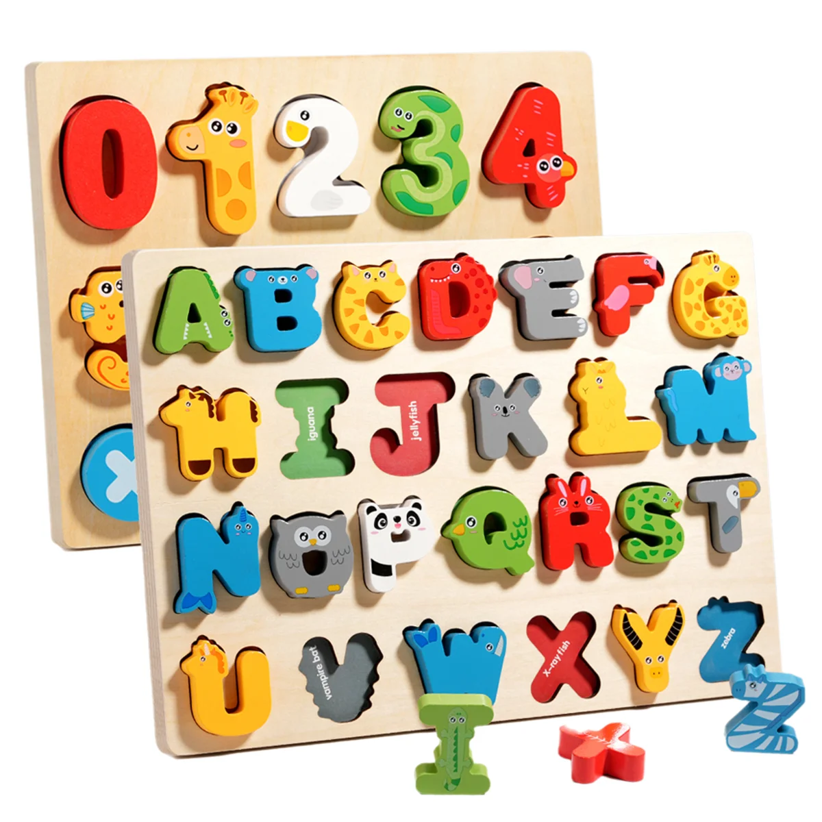 3D Colorful Montessori Wooden Puzzle Alphabet Number Matching Game - Early Education Toy for Mathematics Shape Cognition
3D Colorful Montessori Wooden Puzzle Alphabet Number Matching Game - Early Education Toy for Mathematics Shape Cognition