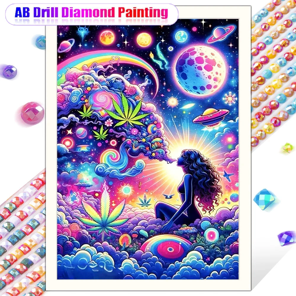 5D Anime Themed Psychedelic Space Girl Full Diamond Painting Kit DIY Mosaic Embroidery Cross Stitch Handicraft Enthusiast
5D Anime Themed Psychedelic Space Girl Full Diamond Painting Kit DIY Mosaic Embroidery Cross Stitch Handicraft Enthusiast