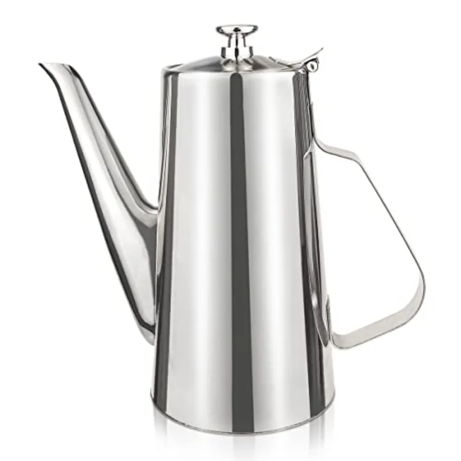 Stainless Steel Cold Water Kettle Coffee Pot Teapot Drinkware Water Pot Bottle for Home Kitchen Hotel Restaurant Silver 1.5L
Stainless Steel Cold Water Kettle Coffee Pot Teapot Drinkware Water Pot Bottle for Home Kitchen Hotel Restaurant Silver 1.5L