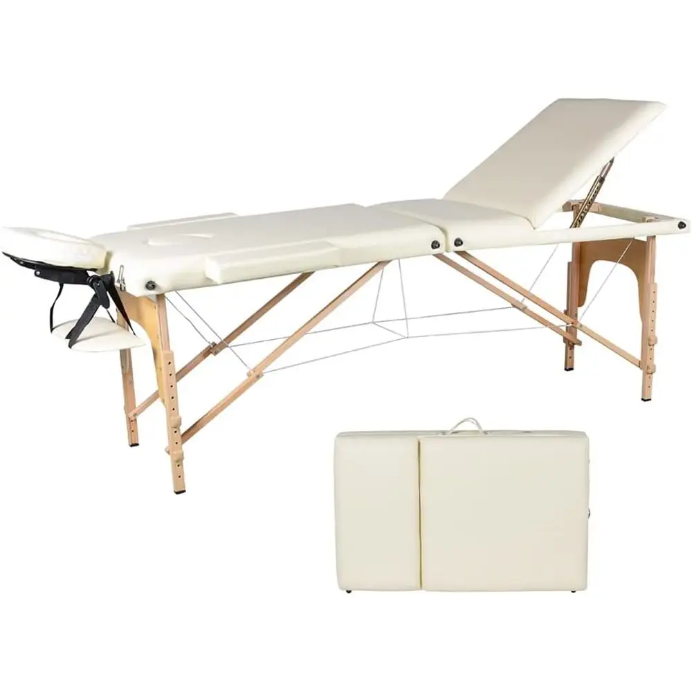 Adjustable Height Portable Massage Table with Facial Cradle and Tattoo Bed, 84 Inch, 3-Section White
Adjustable Height Portable Massage Table with Facial Cradle and Tattoo Bed, 84 Inch, 3-Section White